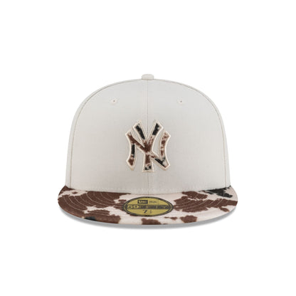 New York Yankees Cow Print Visor 59FIFTY Fitted Hat