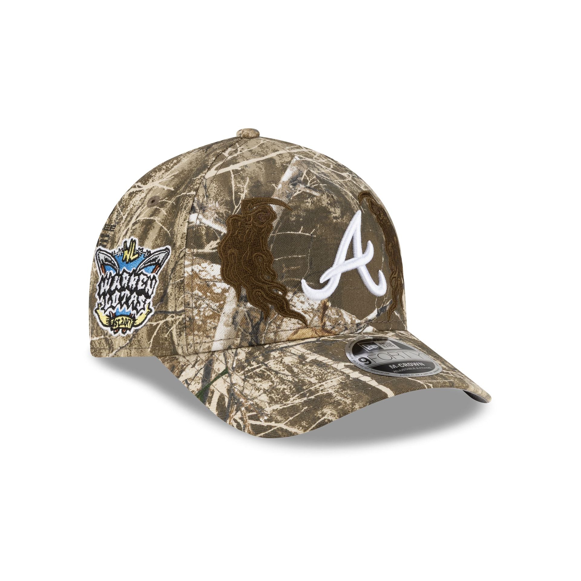 Warren Lotas x Atlanta Braves Realtree 9FORTY M-Crown A-Frame Snapback Hat