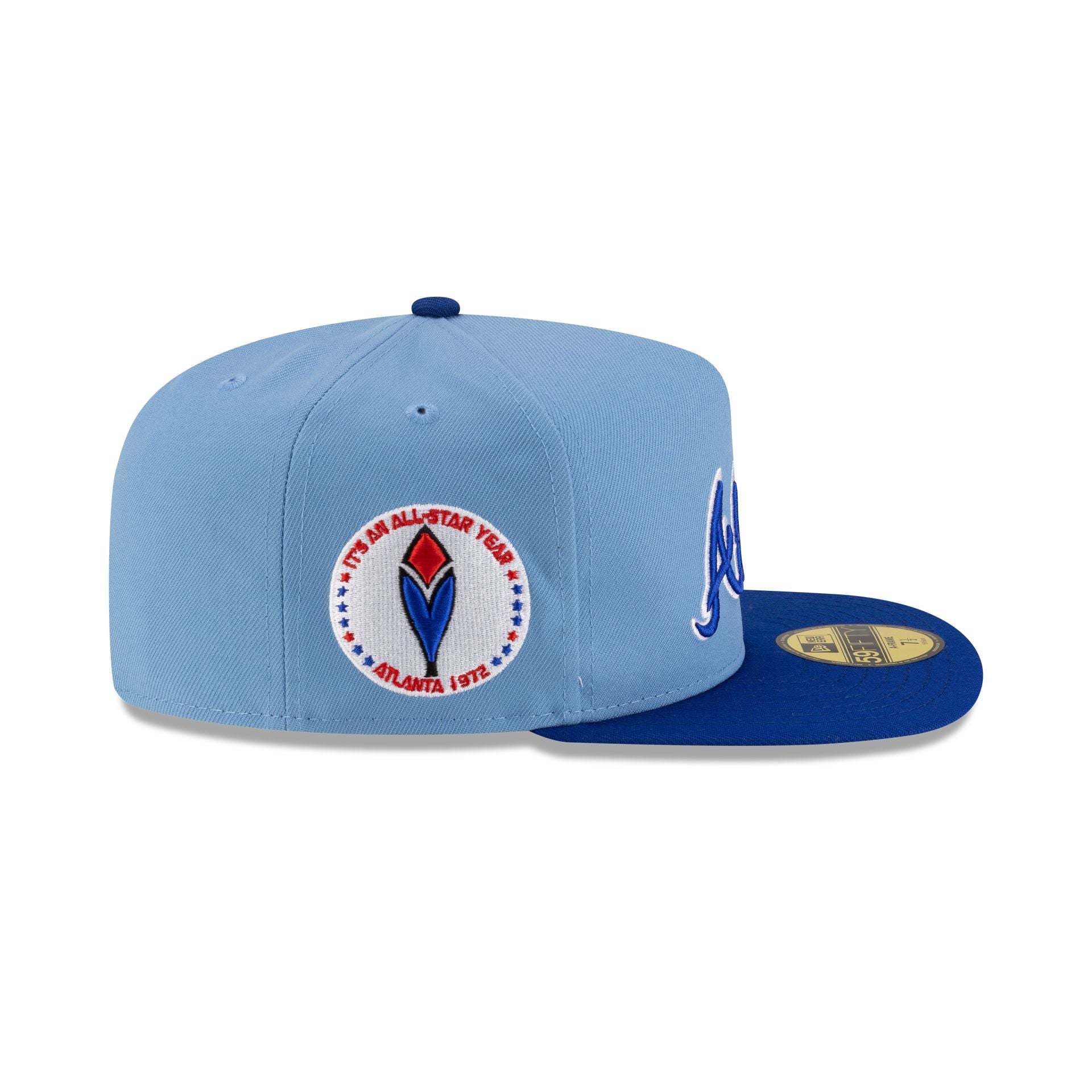 Just Caps Sky Blue Atlanta Braves 59FIFTY A-Frame Fitted Hat
