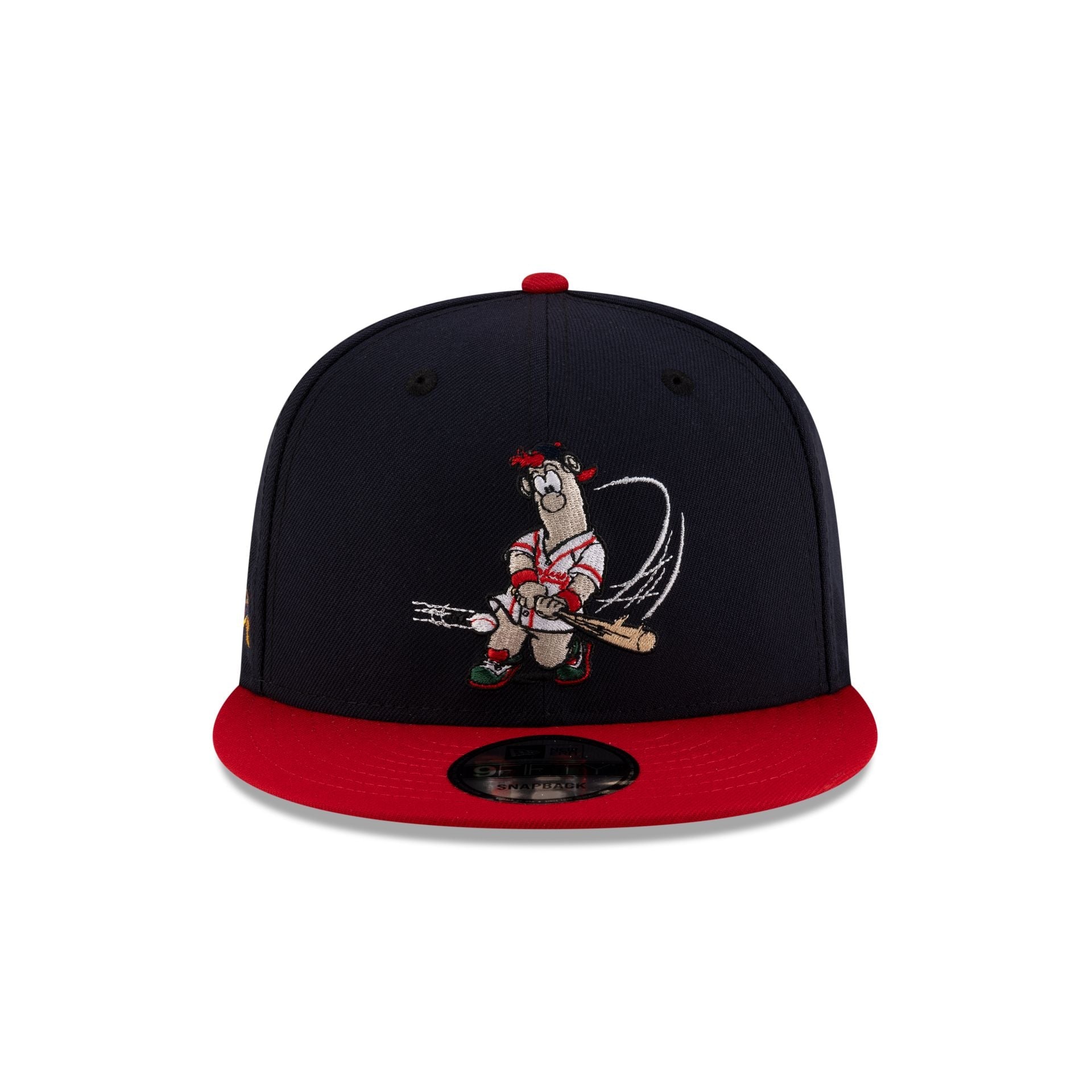 Atlanta Braves Mascot Navy 9FIFTY Snapback Hat