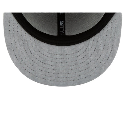 Chicago White Sox Black and White Basic 59FIFTY Fitted Hat