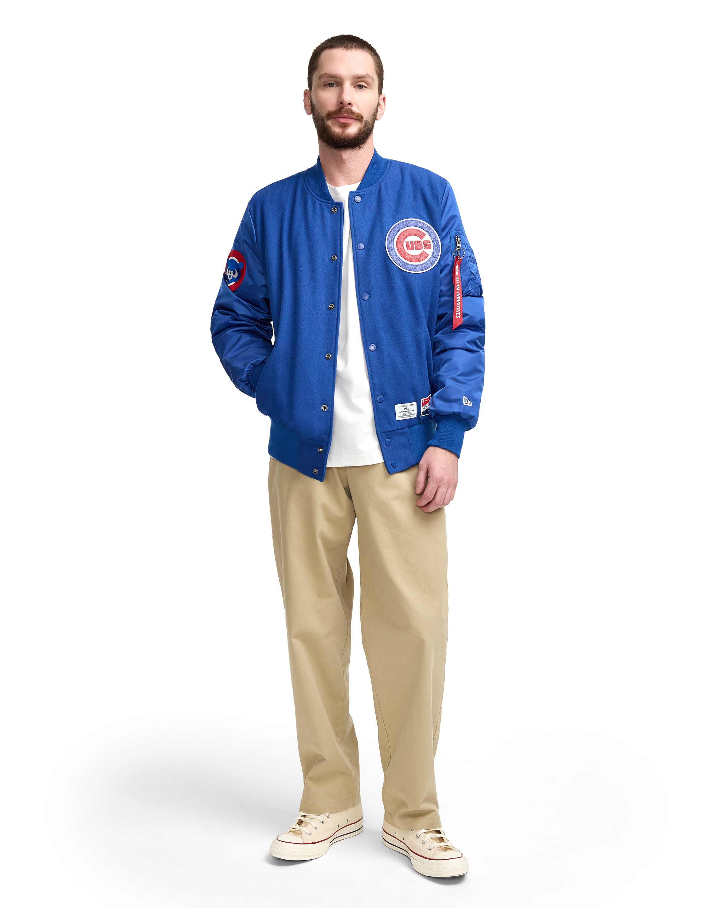 Alpha Industries x Chicago White Sox MA-1 Wool Varsity Jacket